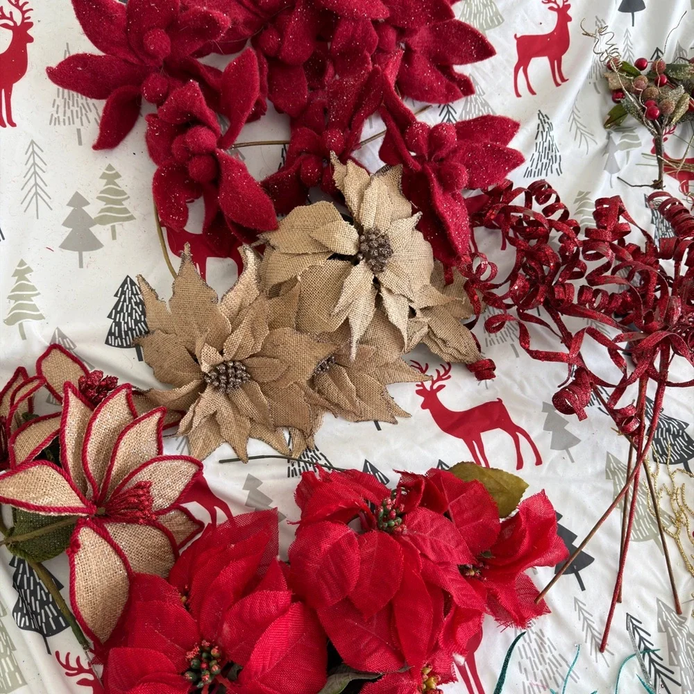 Festive Holiday Greenery and Berry Decoration Set